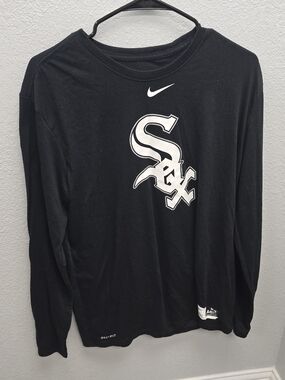 Nike MLB Chicago White Sox Authentic Collection Dri-FIT Long Sleeve T-Shirt Size